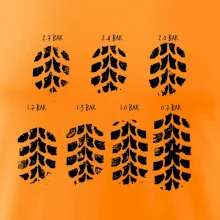 Pneumatiky - obtisk v závislosti na tlaku