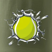 Tenisový míč v triku