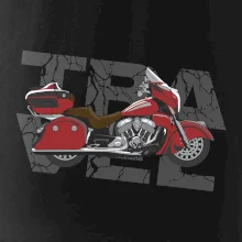 Cestovní motorka Amerika červená