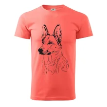 Německý ovčák černá kresba