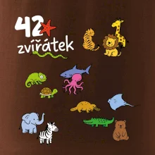 Tričko + 42 nažehlovacích zvířátek