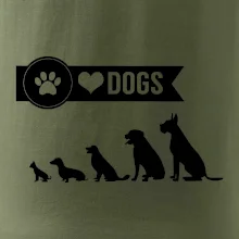 I love dogs - tlapka