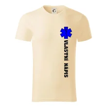 Hvězda života - vlastní nápis vpředu a vzadu