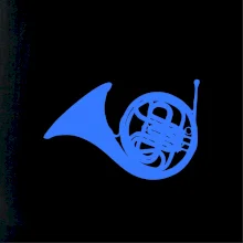 Blue French Horn