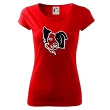 Border kólie obrys hlavy