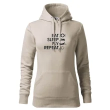 Eat sleep fly repeat