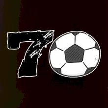 Fotbal kulaté narozeniny 70