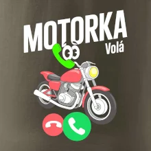 Karikatura motorka silnice volá
