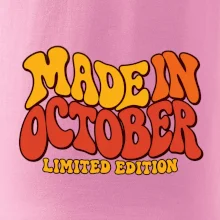 Made in october limited edition retro vlnité písmo