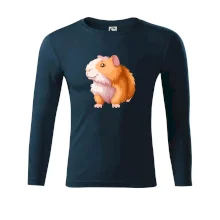 Morče - kreslené, bílo oranžové