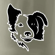 Border kólie obrys hlavy