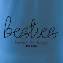Párové mikiny - Besties Jména a rok