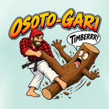 Osoto gari timber judo