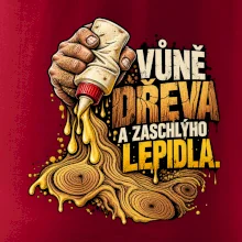 Vůně dřeva a zaschlýho lepidla - kapající lepidlo a letokruhy
