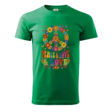 Peace and love - na výšku s květy