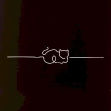 Kočka linka kreslená