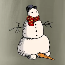 Sněhulák se spadlým nosem