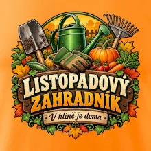 Listopadový zahradník v hlíně je doma