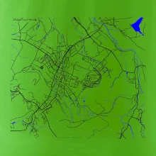 Kopřivnice - Mapa s vodními toky