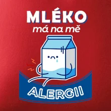 Mléko má na mě alergii