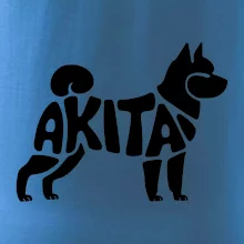 Akita Inu - Nápis v těle