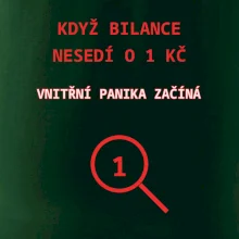 Bilance nesedí o 1 Kč