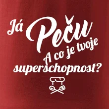 Já peču - tvoje superschopnost? šikmý nápis