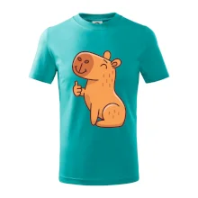 Kapybara s palcem nahoru