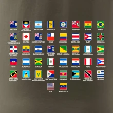 Vlajky států - Amerika