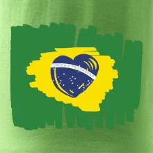 Brazílie vlajka srdce