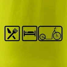 Eat sleep koloběžka velké a malé kolo