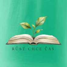 Růst chce čas rostlina v knize