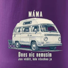 Máma dnes nic nemusím jen vědět kde všechno je obytný mikrobus