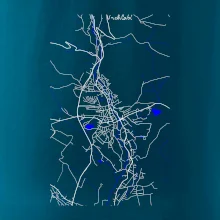 Vrchlabí - Mapa s vodními toky