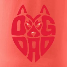 Dog dad nápis v hlavě
