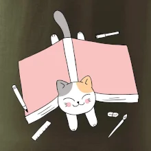 Učení na státnice kočka