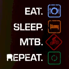Eat sleep MTB repeat