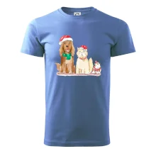 Veselé vánoce - pes, křeček a kočka