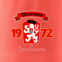 Narozena v Československu - Přelepený znak 1972