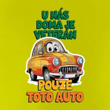 U nás doma je veterán pouze toto auto barevný nápis