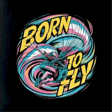 Paraglide Born to fly kruh