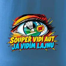 Badminton soupeř vidí aut já lajnu