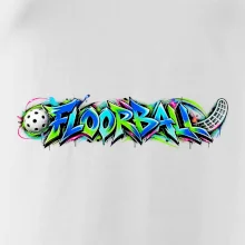 Florbalové graffiti v neonových barvách