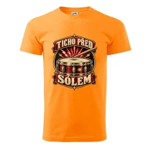 Ticho před sólem - vintage bubenický emblém