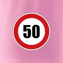 Dopravní značka - omezení rychlosti 50