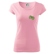 Monstera listy na prsu