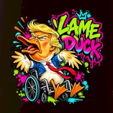 Trump lame duck graffiti