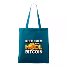3D nápis Keep Calm and HODL Bitcoin