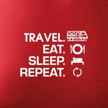 Eat sleep travel - Van