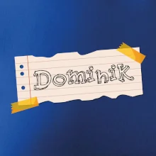 Papírek se jmenovkou - vlastní jméno